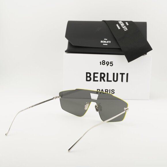 Berluti BL40019U 16D Shield Sunglasses - Palladium/Yellow/Grey main image 8